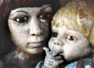 Madonna & Child - Faces