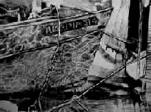 Study of Boat in Lesbos - Charcoal on paper - A1